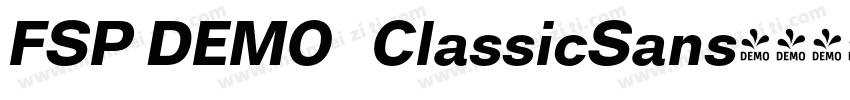 FSP DEMO   ClassicSans字体转换